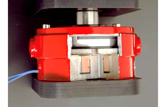 Cutaway model electromagnetic single disk brake