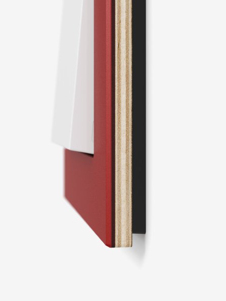 Gira Esprit linoleum-plywood, light brown, SCHUKO socket outlet, pure white glossy